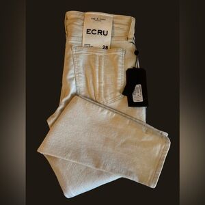 NEW! rag & bone size 28 mid-rise ankle skinny jeans in Ecru